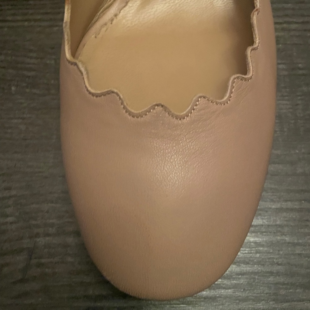 Chloe Lauren Leather Pink Tea Pumps